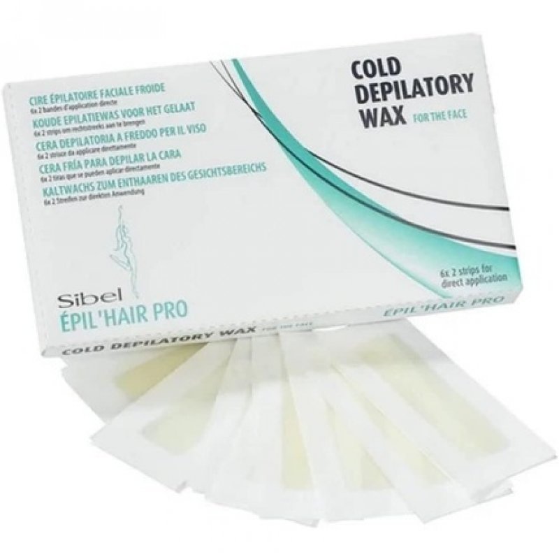 Sibel Cold Depilatory Wax Band for the Face - Pack of 6