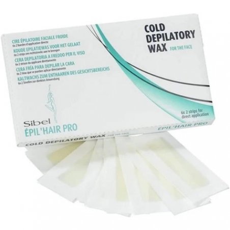 Sibel Cold Depilatory Wax Band for the Face - Pack of 6