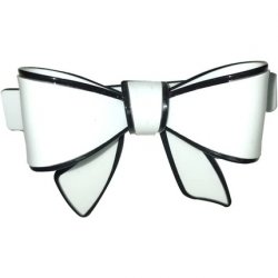 Araban White Bow Hair Clip