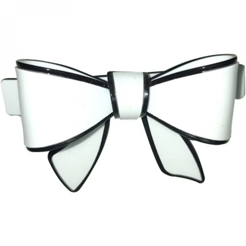 Araban White Bow Hair Clip