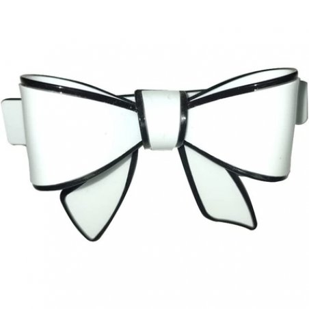 Araban White Bow Hair Clip