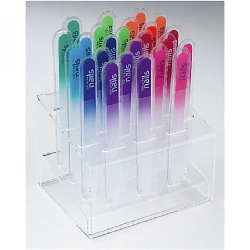 Sibel Glass Nail File with 24 Glass Files