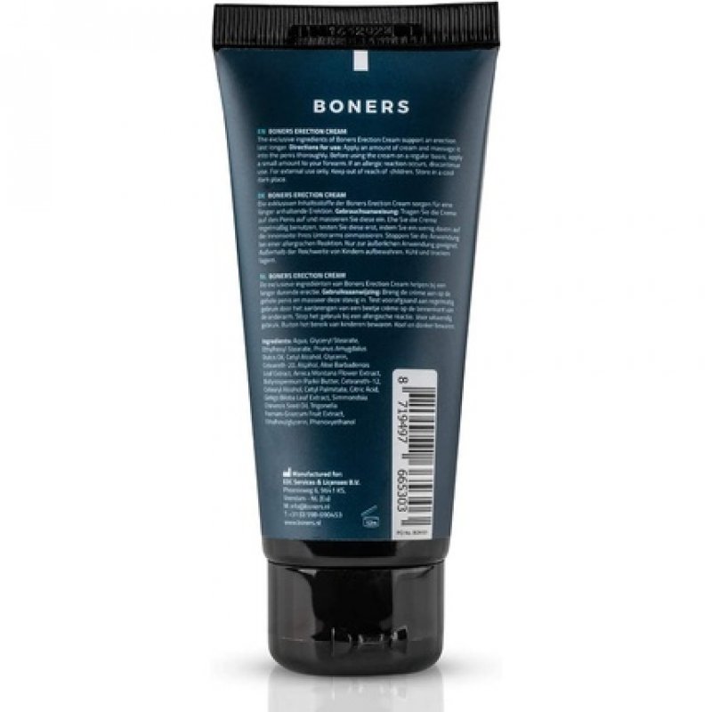Boners Erection Cream 100ml - Potency Aid for Stronger, Longer Erection and Increased Stimulation