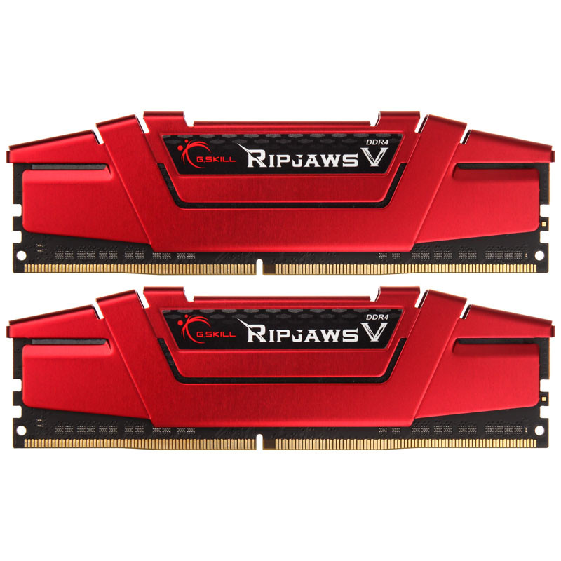 Mémoire G.Skill compatible RipJaws V Series rouge, DDR4-2400, CL15 - 32 GB Dual-Kit