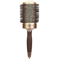 COIPRO Garden Hair Round Brush NanoThermic 64/90mm with Ceramic Body and Nylon Bristles