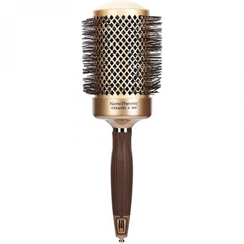 COIPRO Garden Hair Round Brush NanoThermic 64/90mm with Ceramic Body and Nylon Bristles