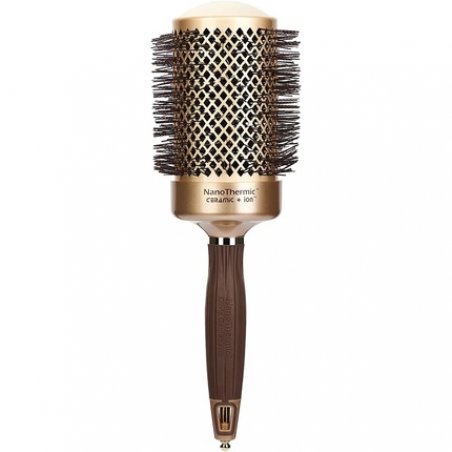 COIPRO Garden Hair Round Brush NanoThermic 64/90mm with Ceramic Body and Nylon Bristles