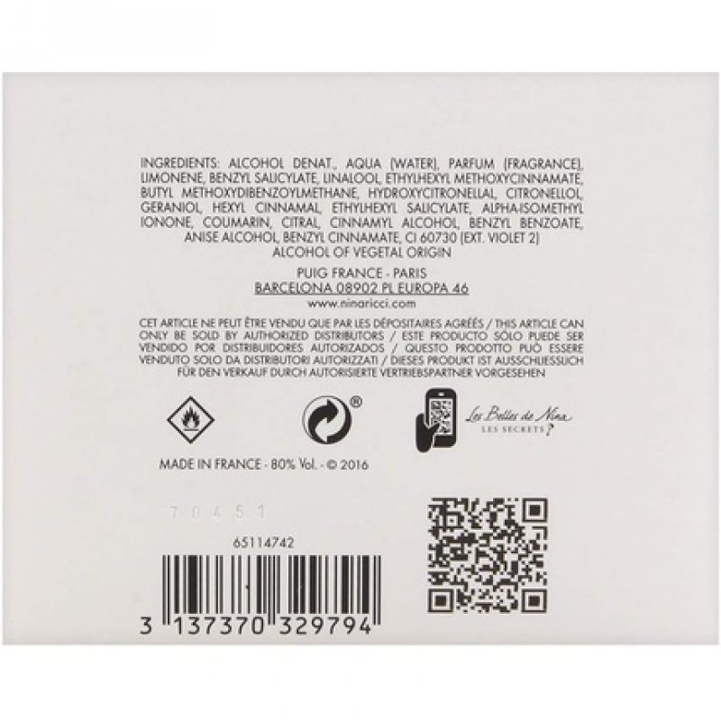 Nina Ricci Les Gourmandises de Luna Limited Edition EDT Spray 80ml