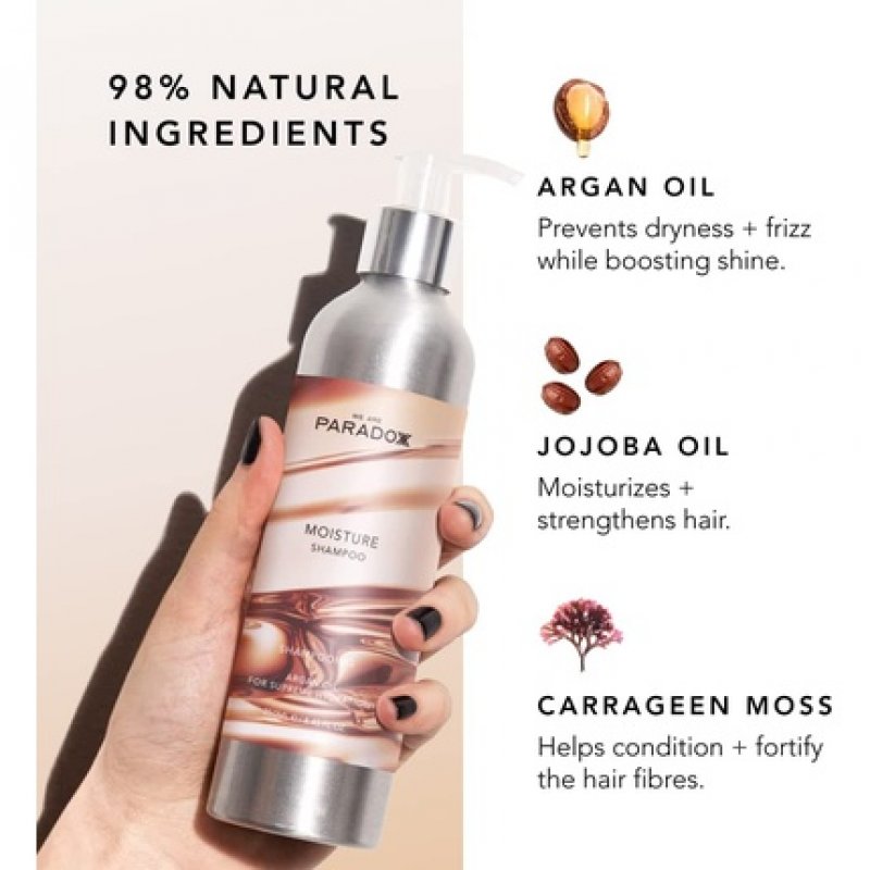 We Are Paradoxx Moisture Shampoo 250ml 98% Natural - Sustainable Vegan and Cruelty Free