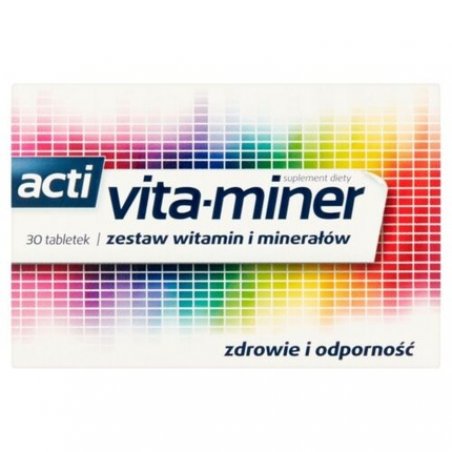 ACTI VITA-MINER Vitamin and Mineral Supplement 30 Tablets