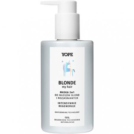 YOPE 2-in-1 Mask for Blonde and Lightened Hair Neutralizes Yellow Tones 300ml