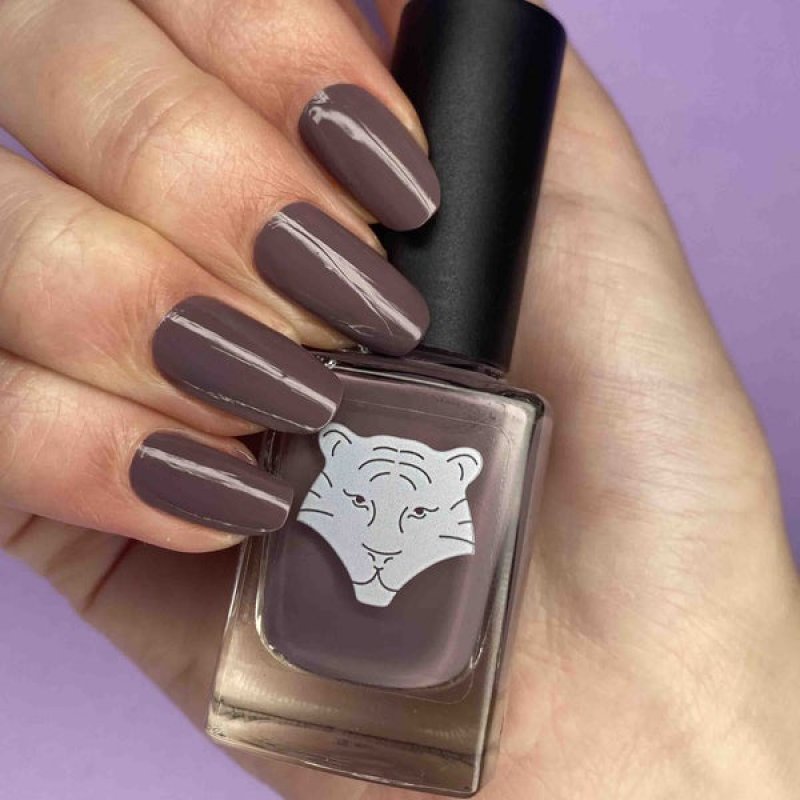 ALL TIGERS Vegan & Natural Nail Polish - Color Taupe 108 Embrace The Change - Long-Lasting Shine