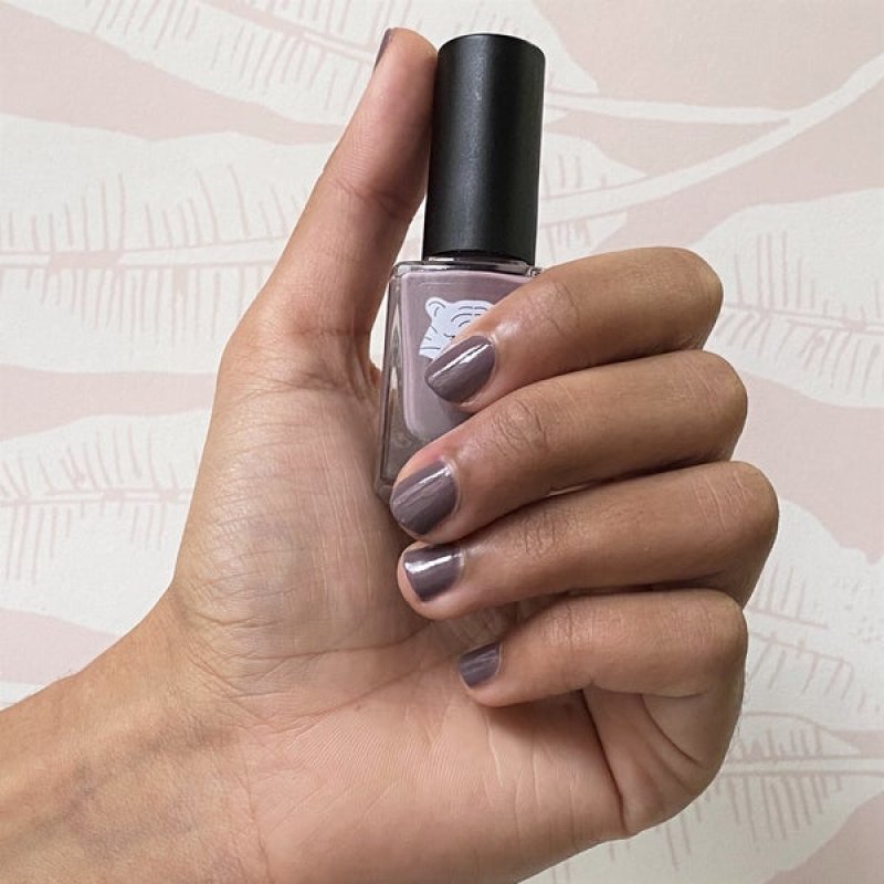 ALL TIGERS Vegan & Natural Nail Polish - Color Taupe 108 Embrace The Change - Long-Lasting Shine