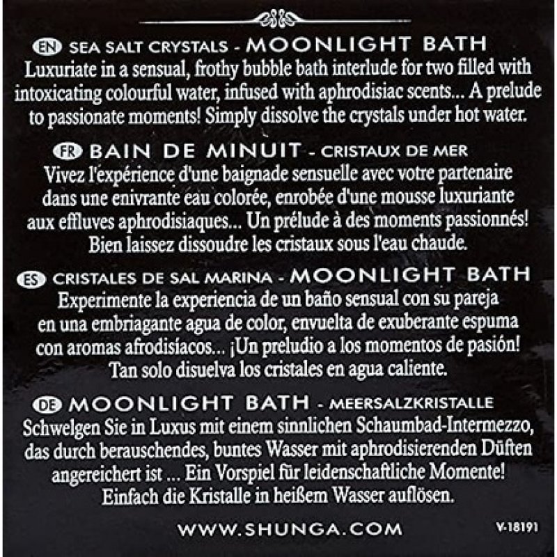 Shunga Exotic Fruits Moonlight Bath Sea Salt Crystal Purple