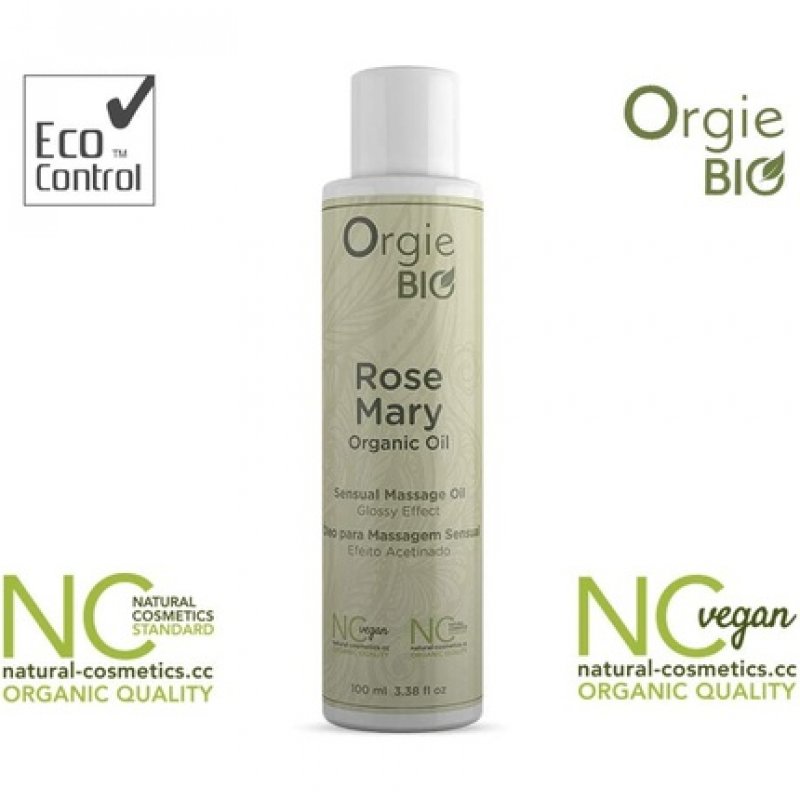 Orgie Bio Organic Sensual Massage Oil with Natural Rosemary Scent 100ml