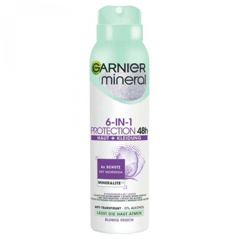 Garnier Mineral 6-in-1 48H Anti-Transpirant with Moringa & Mineralite 150ml