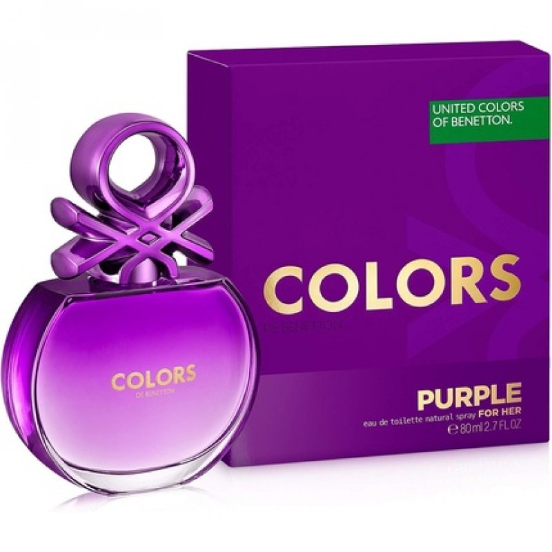 United Colors of Benetton Purple Eau De Toilette Spray 2.7 oz 80 ml Women