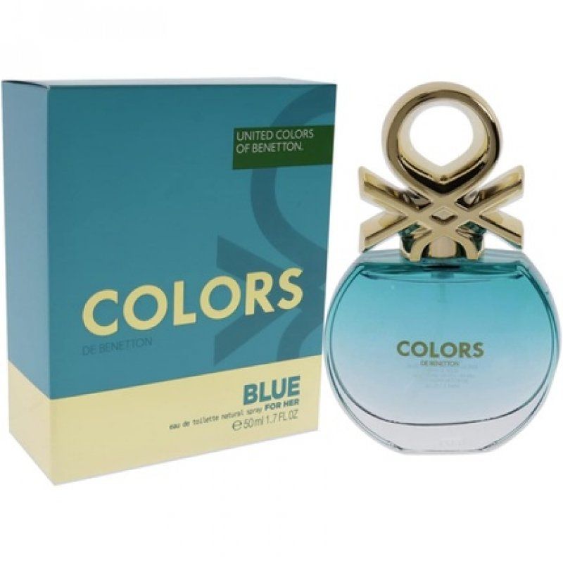 Benetton Blue from United Colors Eau de Toilette for Men Long Lasting Fresh Young and Casual Fragrance Citrus Fruity