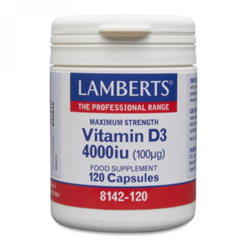 Lamberts Vitamin D3 4000iu 120 Capsules
