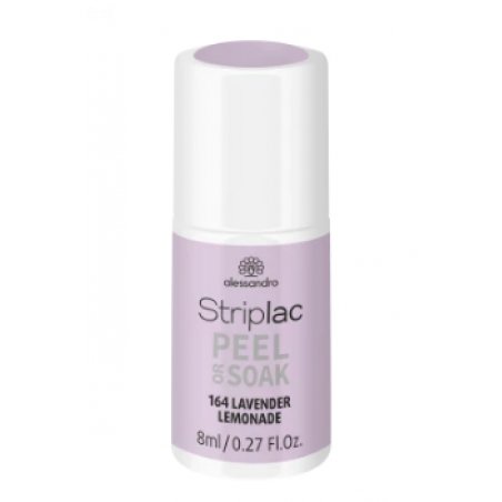 Alessandro Striplac Peel or Soak Lavender Lemonade LED Nail Polish Strengthening Pink 5g