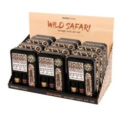 Make-Up Magic Studio Wild Safari Savage Nail Art Set 6 Pieces