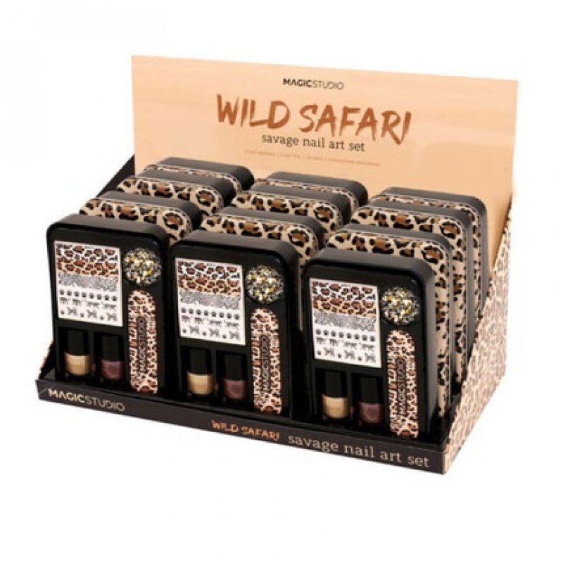 Make-Up Magic Studio Wild Safari Savage Nail Art Set 6 Pieces
