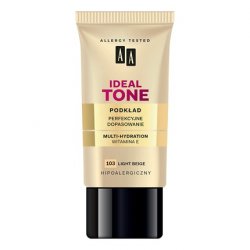 AA Ideal Tone Foundation Perfect Fit Multi Hydration 103 Light Beige 30ml