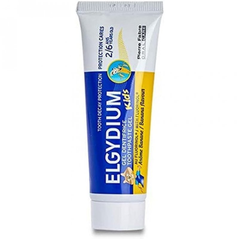 Elgydium Kids Toothpaste Gel Decay Protection 50ml - Banana Flavor