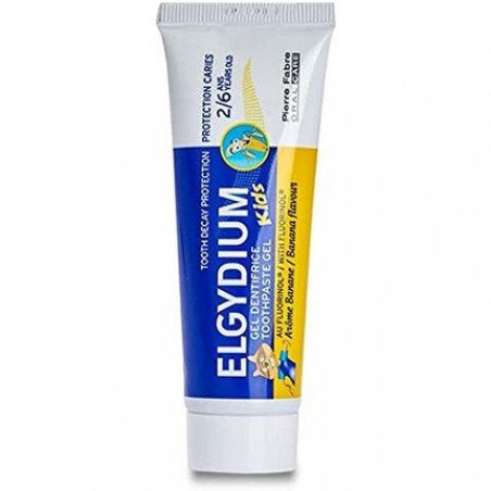 Elgydium Kids Toothpaste Gel Decay Protection 50ml - Banana Flavor