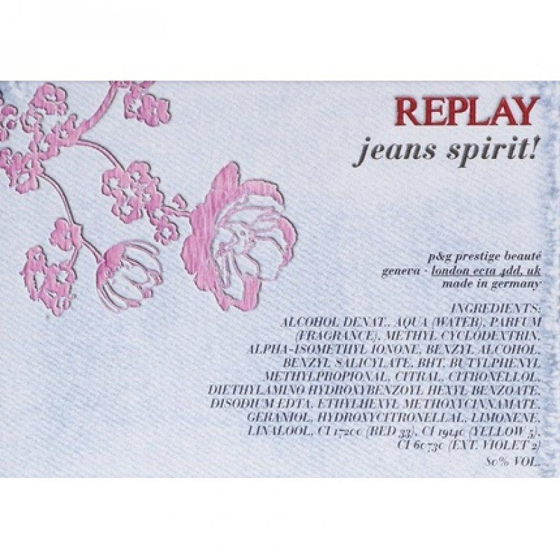 Replay Jeans Spirit! For Her Eau De Toilette 20 Ml