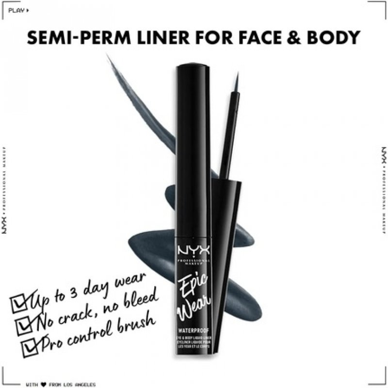 NYX Professional Makeup Epic Wear Liquid Liner Long-Lasting Waterproof Matte Eyeliner Stone Fox