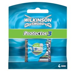 Wilkinson Sword Protector 3 Blades 4 Count - Pack of 4