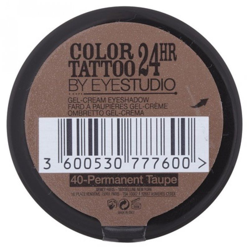 Maybelline Colour Tattoo 24 Hour Eye Shadow Permanent Taupe Number 40