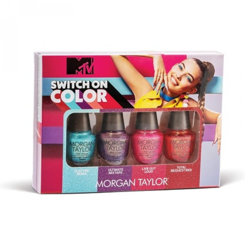 Morgan Taylor Lacquer MTV Switch On Color 2020 Collection Mini 4pk 0.17oz 5mL - Pack of 4