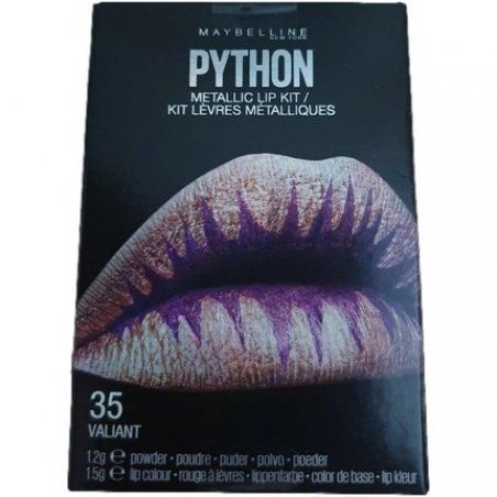 Maybelline New York Lip Python 35 Valiant Set Lipstick 1.2g Eye Shadow Metallic 1.5g