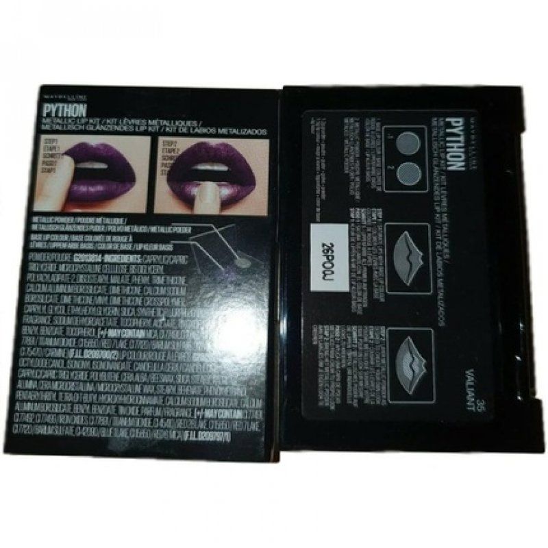 Maybelline New York Lip Python 35 Valiant Set Lipstick 1.2g Eye Shadow Metallic 1.5g