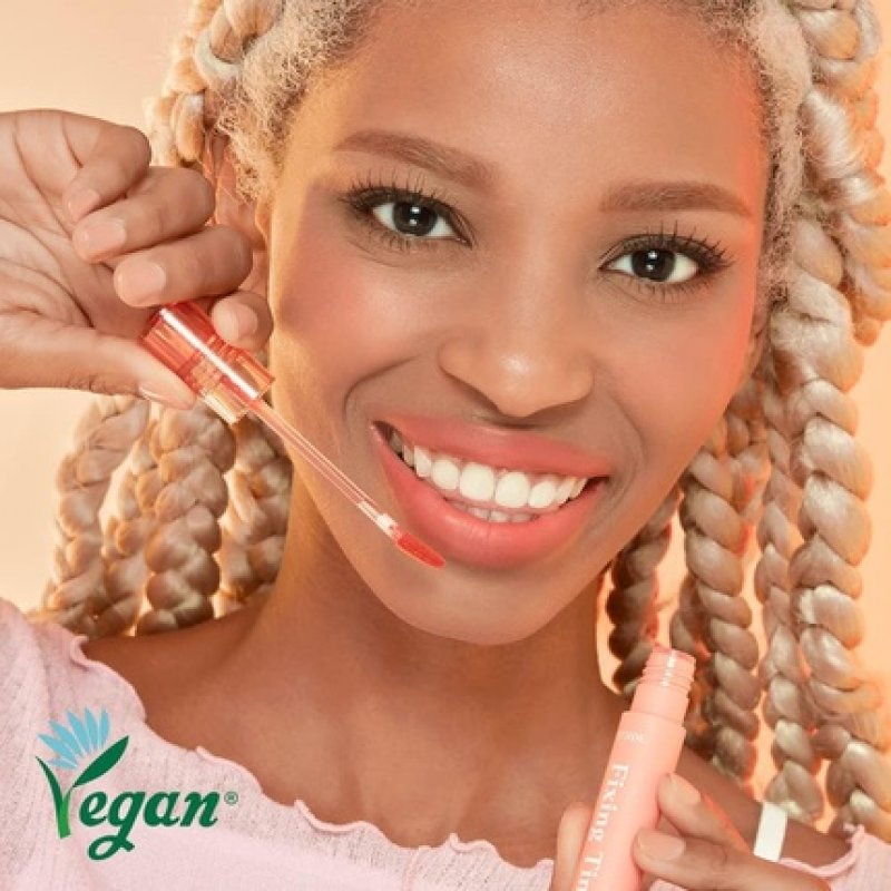 Etude House Fixing Tint 03 Mellow Peach Long Lasting High Pigmented Liquid Lipstick Waterproof Lightweight Matte