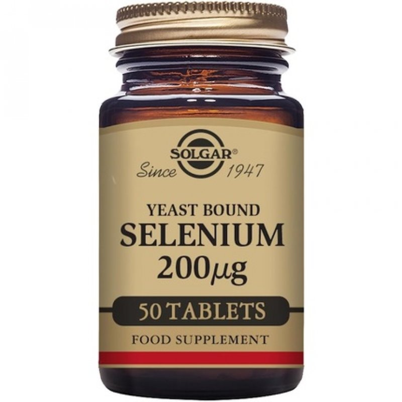 Solgar Yeast Bound Selenium 200mcg Tablets - Immunity Support Maintain Normal Thyroid Function and Healthy Hair and
