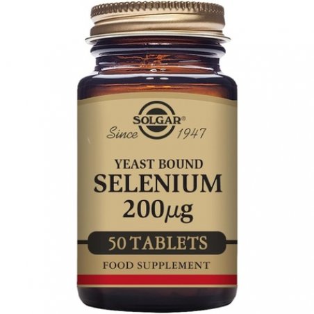 Solgar Yeast Bound Selenium 200mcg Tablets - Immunity Support Maintain Normal Thyroid Function and Healthy Hair and