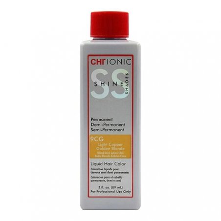 CHI Ionic Shine Shades Liquid Hair Color 9CG Light Copper Golden Blonde 3 Ounce