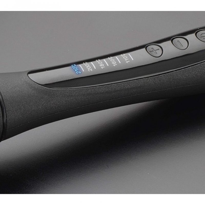 Diva Pro Styling Digital Wand Curling Iron 22-45mm with Even Heat System Black