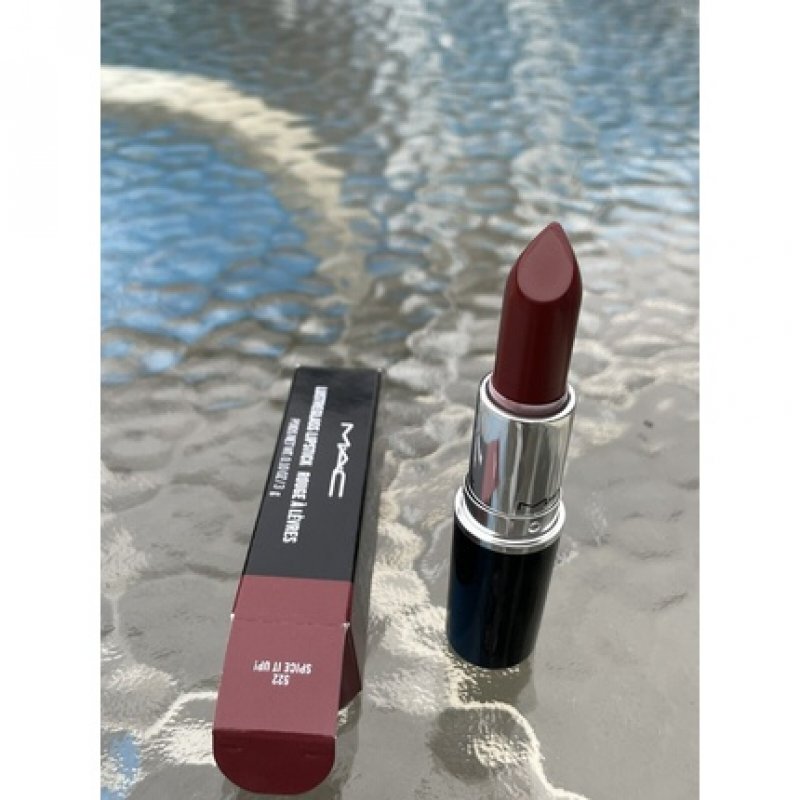 MAC Lustreglass Lipstick 522 Spice It Up! Brown Berry 3g/0.1oz