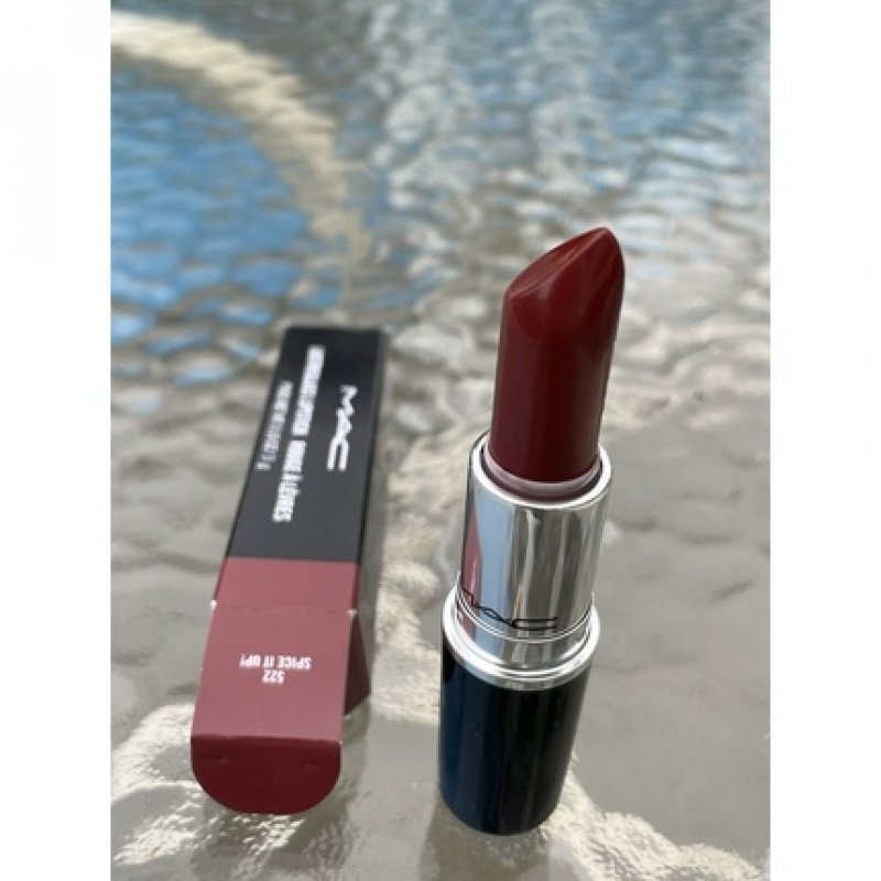 MAC Lustreglass Lipstick 522 Spice It Up! Brown Berry 3g/0.1oz