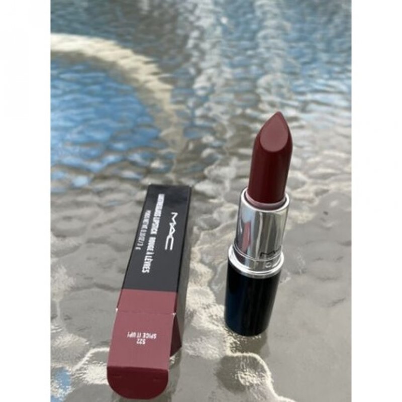MAC Lustreglass Lipstick 522 Spice It Up! Brown Berry 3g/0.1oz