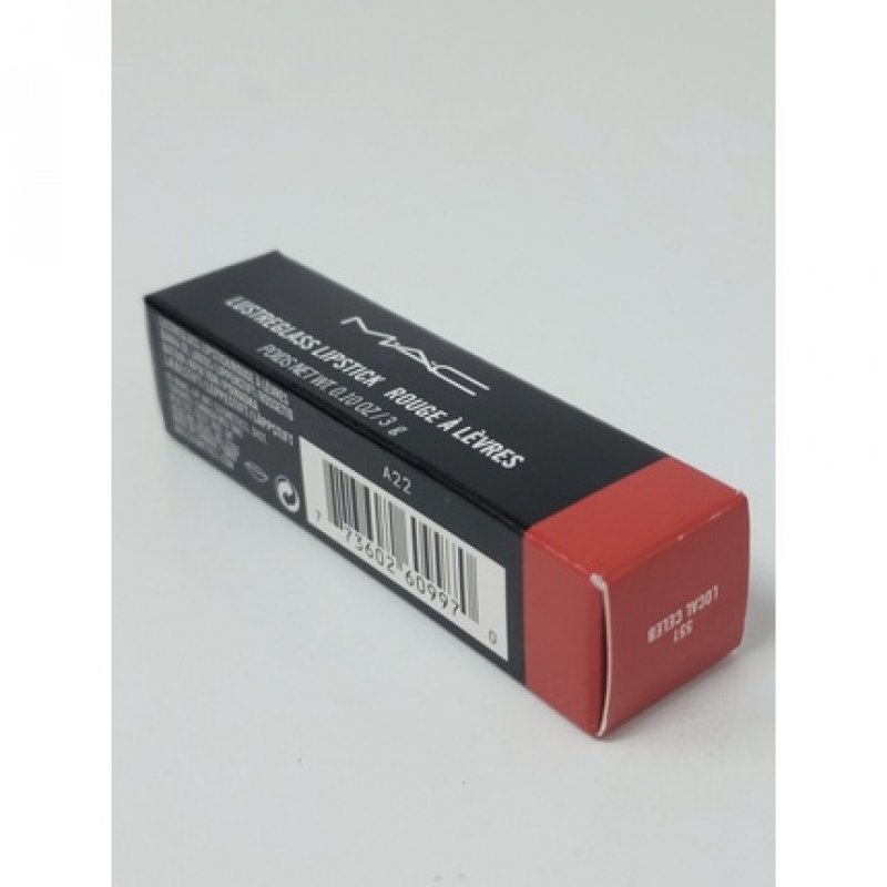 New Authentic MAC Lustreglass Lipstick 551 Local Celeb