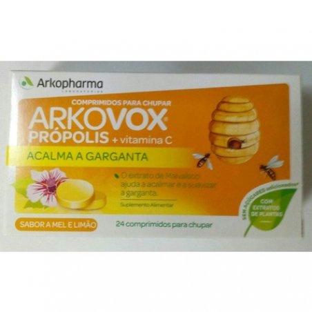 Arkovox Propolis and Vitamin C with Honey 24 Tablets