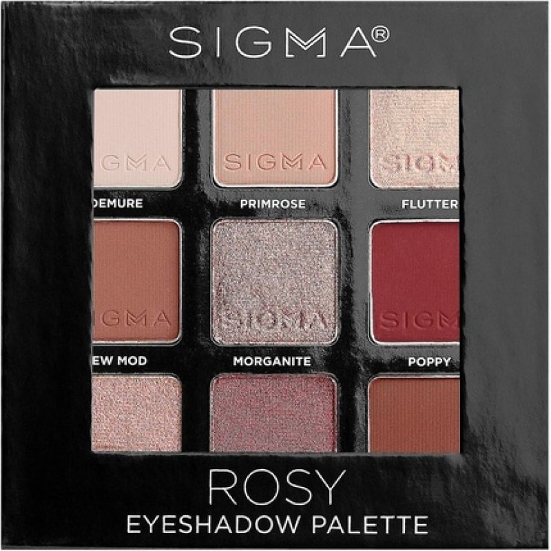 Sigma Beauty On-the-Go Rosy Eyeshadow Palette 9 Shades - Clean Vegan Eye Makeup