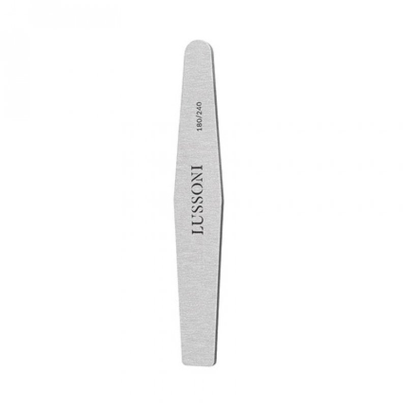 T4B Lussoni Zebra Diamond Files Trapezoid Nail File 180/240 Grit for Artificial and Natural Nails - Pack of 10