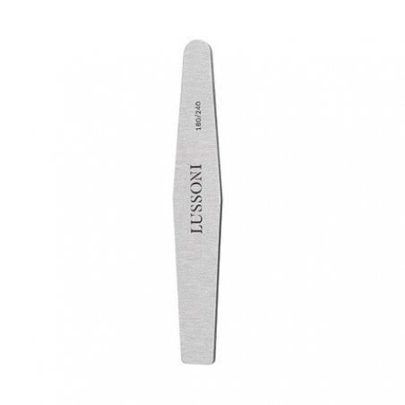 T4B Lussoni Zebra Diamond Files Trapezoid Nail File 180/240 Grit for Artificial and Natural Nails - Pack of 10