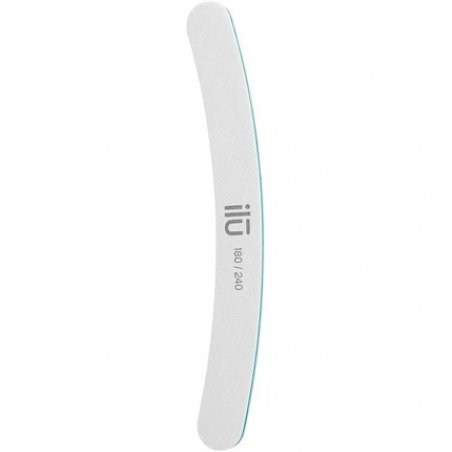 T4B ILU Banana Nail File Double-Sided Curved Natural Nail File with High Quality 180/240 Grit